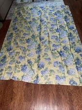 Waverly Rolling Meadow Tablecloth Yellow/Blue NEW Hydrangea 5x12 Rectangle