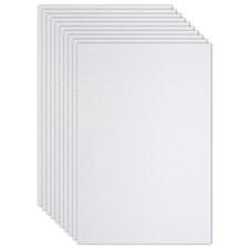 10 Sheets, 2mm Glitter Foam Sheet A4 White EVA Paper with Back Adhesive