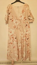 Yours Pink Dress Size 26 28 Plus Size womens ladies floral summer