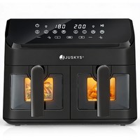 HeißLuftfritteuse Fritteuse Airfryer Xxl Doppelkammer HeißLuft-Fritteuse Juskys®