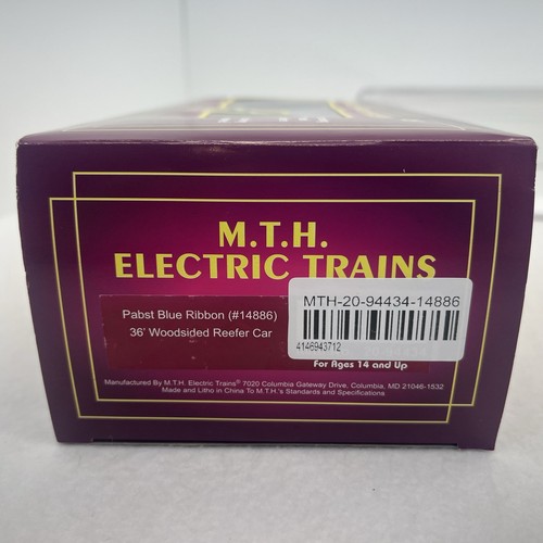 MTH Premier 20-94434 Pabst Blue Ribbon 36’ Woodsided Beer Reefer O NEW #14886 - Picture 11 of 11