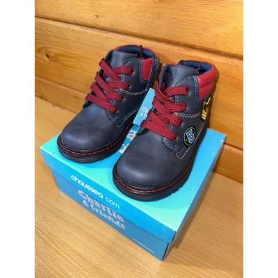 AUSVERKAUF Charlie & Friends flache Jungen Stiefel Navy UK6,5-7 EU24 Kinder Schuhe Kids
