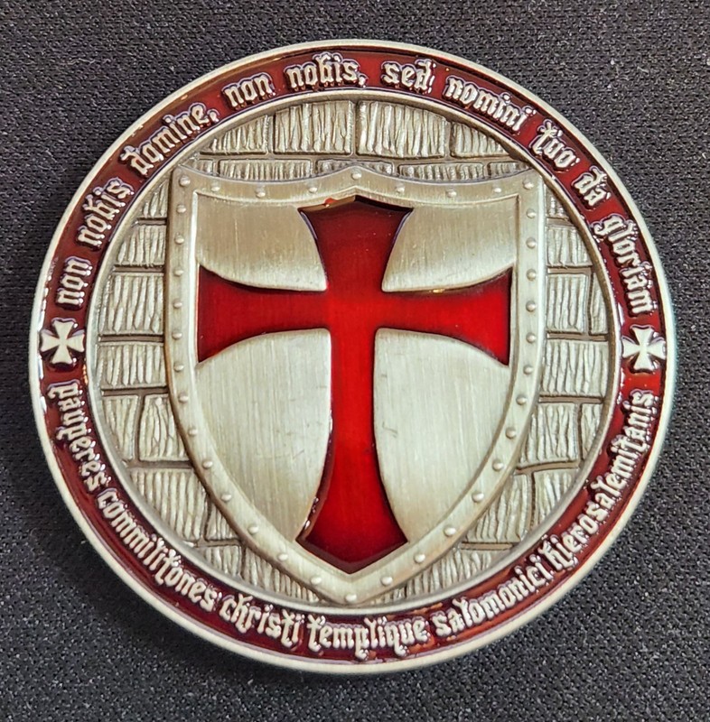 Knights Templar Geocoin - Activated & Adoptable - TB26K0D