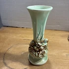 McCoy Vintage Vase Nesting Birds 7 1/2" H, 3" Base Greens Browns Beautiful!!!