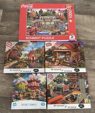 5x 1000 Teile Puzzle Landschaften Schmidt Hua...