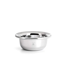 Shaving Soap Dish - Chrome Plated Stainless Steel Bowl, Luxury Shave Accessor...