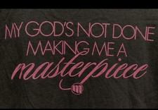 Mandisa #UNFINISHED T-Shirt Faith Tee Large Save The Music Foundation