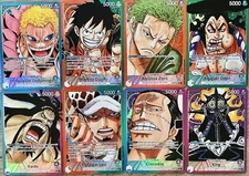 One Piece OP01 Leader Alternate Art PROXY SET- ENGLISH - High Quality Texture