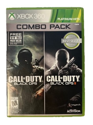 Call of Duty Black Ops I & II Combo Pack (Xbox 360, 2010/2012) Platinum Hits