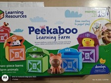 Learning Resources Peekaboo Learning Farm - 10 Pieces, Ages 18 Months Toddler L