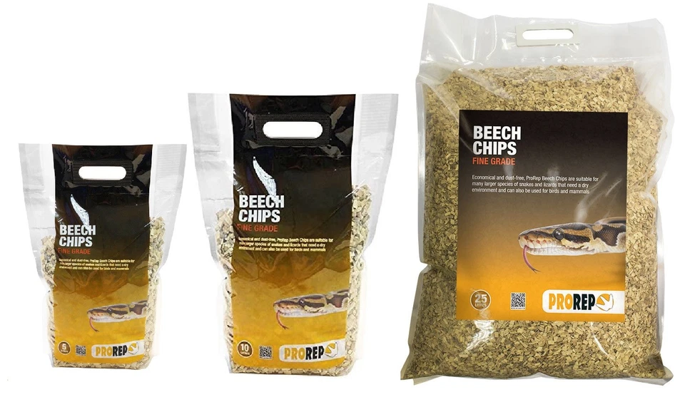 ProRep Reptile Beech Chips Fine Grade Viv Substrate Wood 100% Natural Floor
