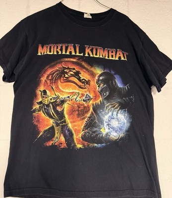 Jerzees Heavyweight Cotton Mortal Kombat Scorpion vs Sub-Zero Graphic T-Shirt