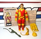 GI Joe Blowtorch 1984 v1 *100% COMPLETE w/File Card, Near Mint!* Vintage ARAH