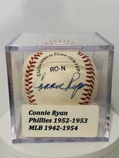 **CONNIE RYAN PHILADELPHIA PHILLIES 1952 - 1953 SIGNED BALL**