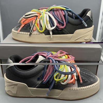 ANTA Kai 1 Hélà Style Roots Men s Size 10.5 Casual Shoes 8125C1802S-2 Grey Black