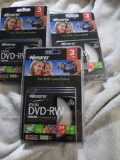 Memorex Mini DVD-RW DISK Lot 3pk