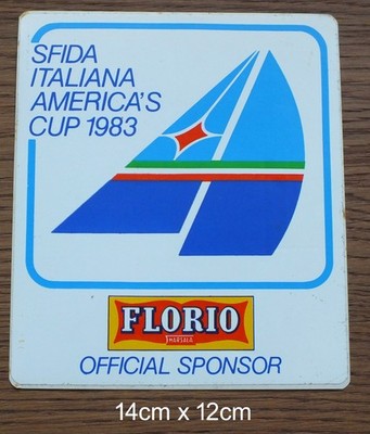 Sticker Aufkleber Italia Florio Marsala America's Cup 1983 Yacht Racing Newport