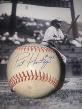 1996 CY YOUNG WINNER PAT HENTGEN SIGNED AUTOGRAPHED BASEBALL AUTHENTIC