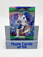STEFON DIGGS 2024 Panini Prizm Football Green Wave Prizm Fireworks #9 Bears