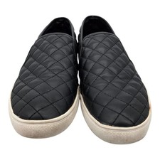 Steve Madden Slip on Sneakers Endell Shoes Black Comfort Womens Flats Size 10