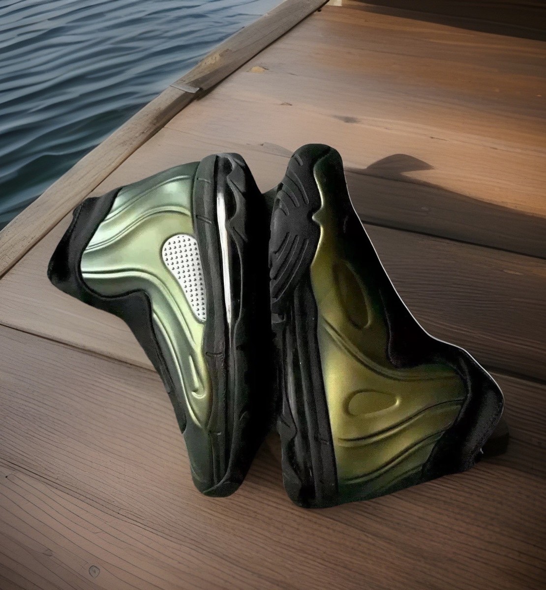 ブライスアウトフイット(ポニイ) NIKE ACG I-95 POSITE MAX SNEAKER BOOT GOLD-METALLIC/BLACK MENS