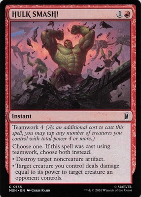 HULK SMASH! 135 C Marvel Super Heroes MTG NM/M