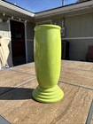 HLC Fiesta Millennium III Vase 9.75 Inches Tall Chartreuse Retired Made in USA
