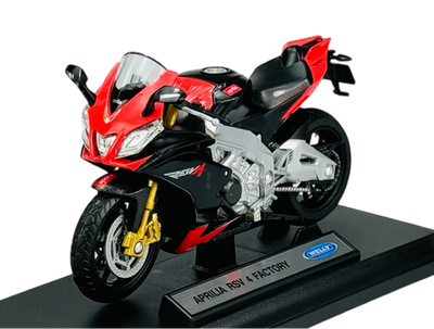 WELLY APRILIA RSV 4 FACTORY 1:18 DIE CAST MODEL NEW IN BOX