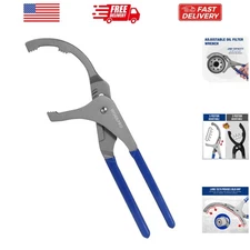 Oil Filter Wrench, 12" Oil Filter Removal Pliers Tools, 5-Position Adjustable...