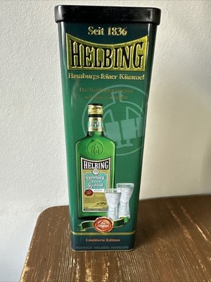 helbing Kümmel Metalldose Limitierte Auflage Reklame Werbung 30cm Hoch Hamburg