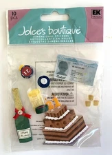 Jolee's Boutique 21ST BIRTHDAY Dimensional Stickers Beer Shots Champagne