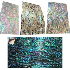 4 Kinds Abalone Shell Veneer Sheet Adhesive Sticker Flexible Bendable Shine