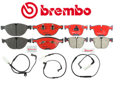 Front Brake Pads & Rear Brake Pad Ceramic OEM Brembo + Sensor for BMW E60 M5 M6