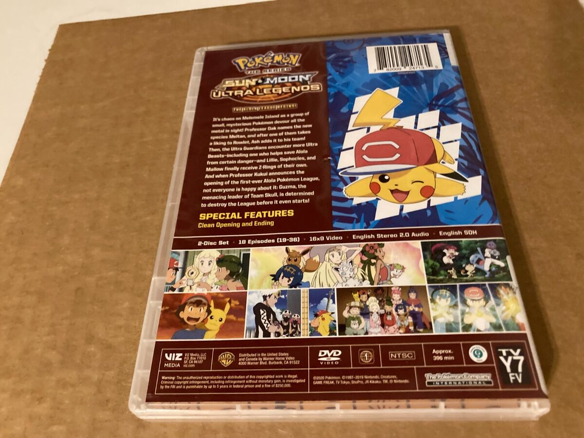 Pokemon Sun & Moon Ultra Legends The Alola League Begins DVD