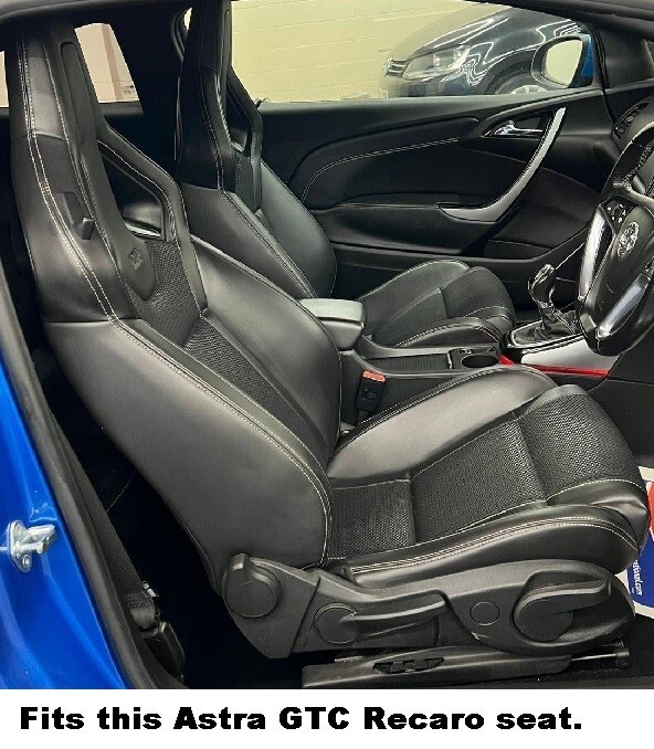 EMBROIDERED CAR SEAT COVER TO FIT VAUXHALL ASTRA GTC VXR 2.0T RECARO