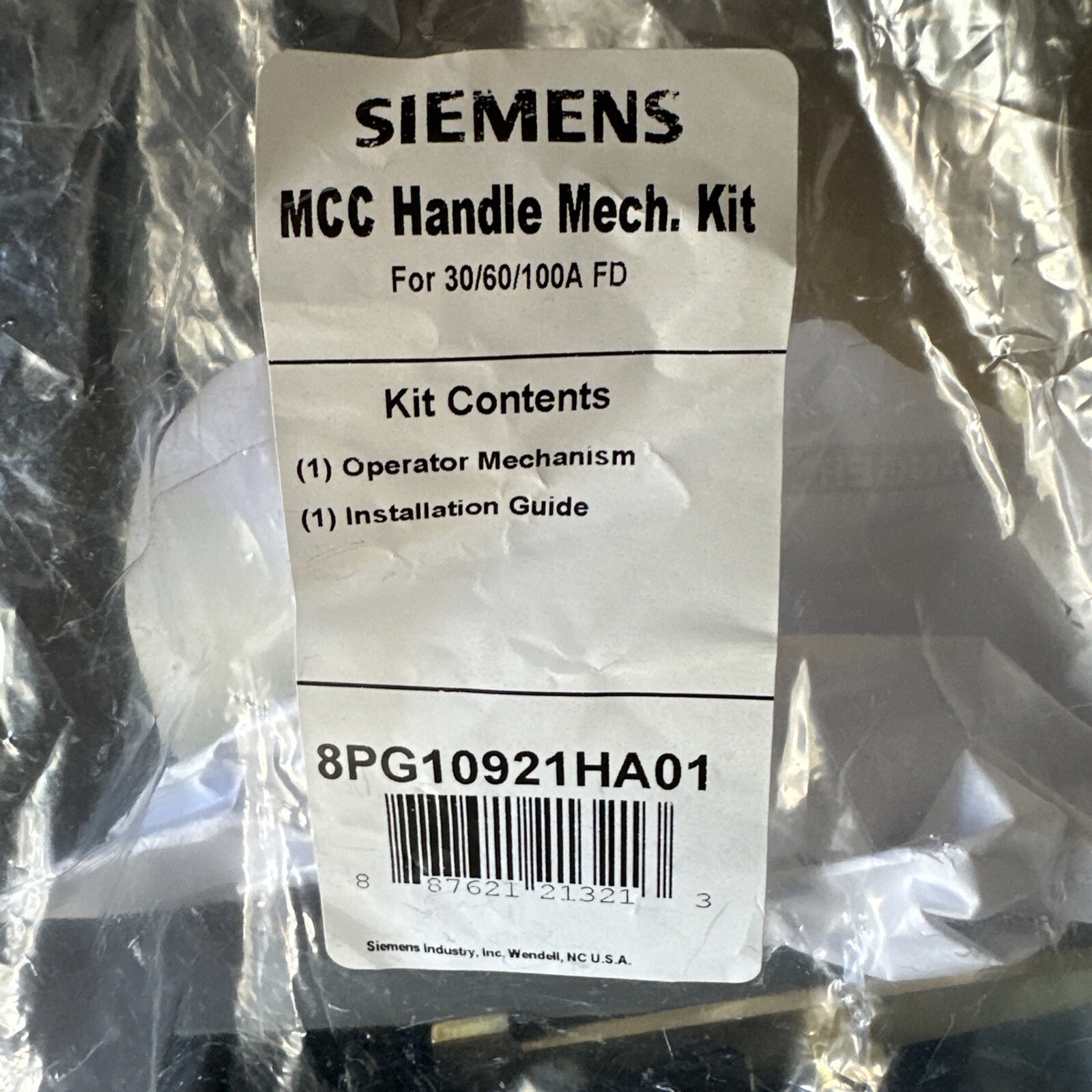 SIEMENS 8PG10921HA01 / 8PG10921HA01 (BRAND NEW) MCC HANDLE