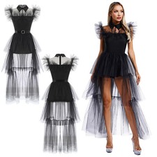 Womens Costume Christmas Belt Halloween Dress Lightweight Skirt High Waist