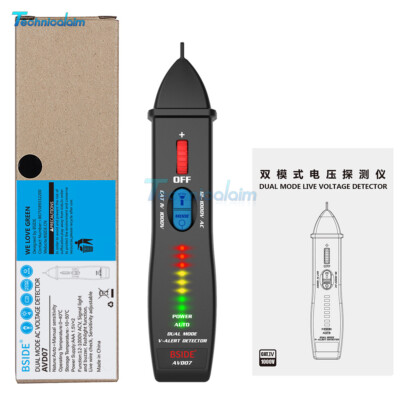 BSIDE AVD07 Non-contact Voltage Tester Pen AC Electrical test Pen 1000V w/ Alarm
