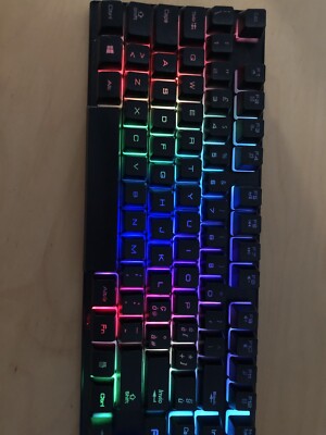 bunte led maus und tastatur