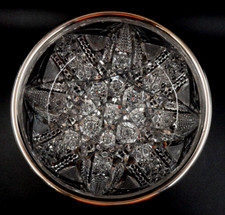 ANTIQUE 1911 GORHAM STERLING SILVER RIM CRYSTAL GLASS BOWL / CENTERPIECE BOWL