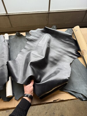 Goat Leather Falco Pellami - Black 0.8 - 1.0 mm