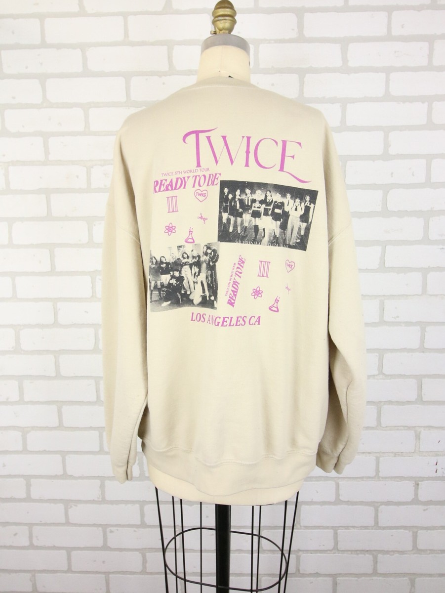 TWICE海外公演 グッズ White Crewneck Sサイズ Twice Ready To Be 5th