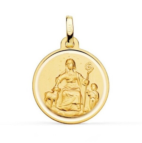 Pendentif Médaille Italie En Or Blanc 18KT 750 - 1,1 Grammes, Neuf Avec Étiquettes (Modèle 3698)