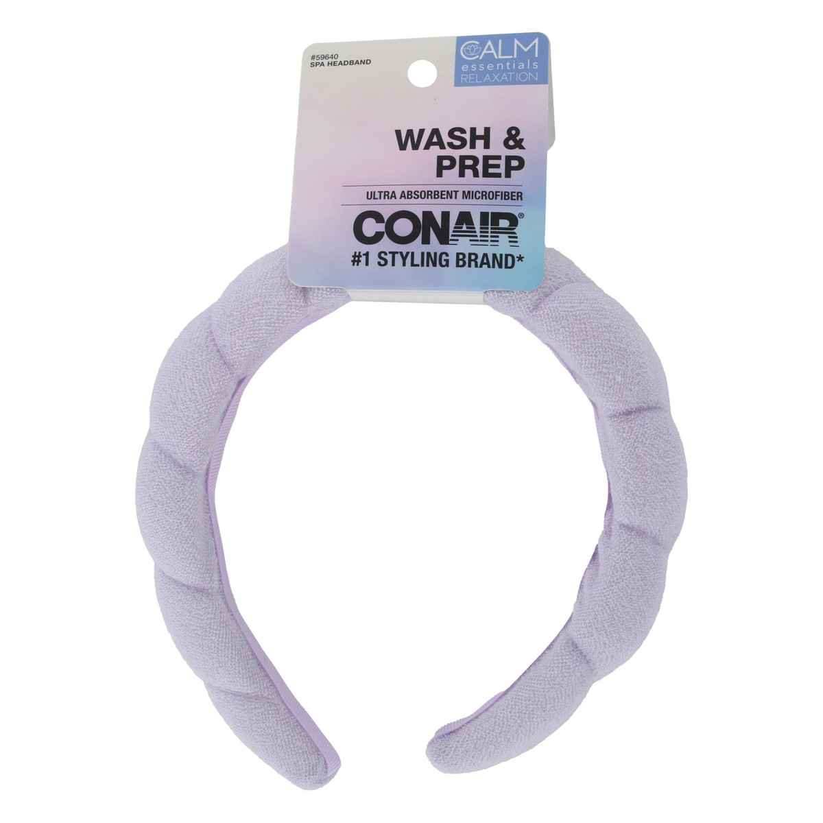 Conair Wash &amp; Prep Spa Headband, Ultra Absorbent Microfiber 