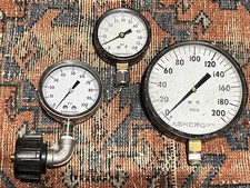 Lot of 3 Ashcroft Pressure PSI Gauges