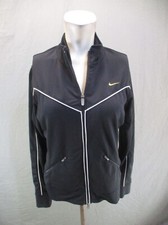 NIKE DRI-FIT M 8-10 Womens Full Zip High Neck Zip Pocket Athletic Jacket 422