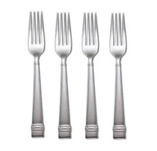Oneida Wedgwood Oberon Set of 4 Dinner Forks 18/10 Stainless 7 7/8"
