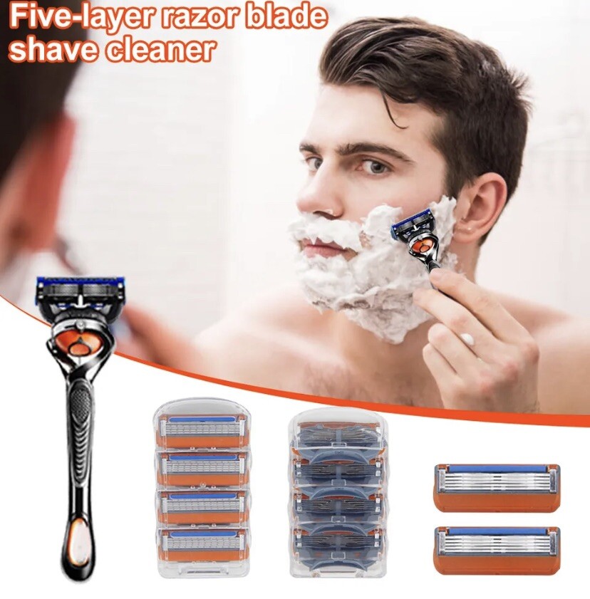 38PCS Replacement Blades For Gillette Fusion Razor Shaver Trimmer New And Sealed