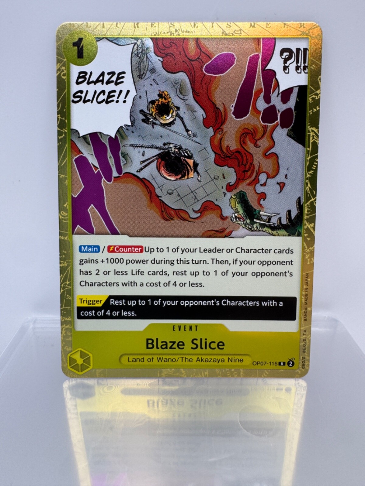 One Piece CCG: 500 Years in the Future - Blaze Slice (Foil Rare OP07-116)