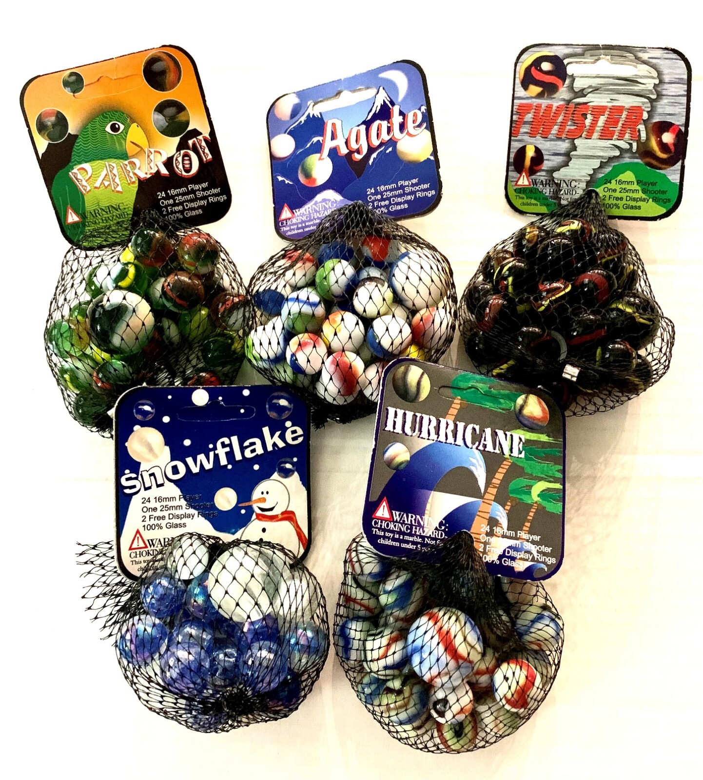 Lot of 5 Early Edition Mega Marbles Net Bags 2003-2009 Vintage Retired ...